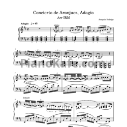 Ноты Joaquín Rodrigo - Concierto de aranjuez Adagio