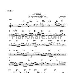 Ноты Paul Desmond - Easy living - предпросмотр