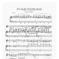 Ноты Elvis Presley - So glad you're mine - предпросмотр