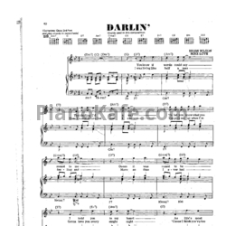 Ноты The Beach Boys - Darlin' - предпросмотр