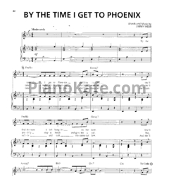 Ноты Jimmy Webb - By the time I get to phoenix - предпросмотр