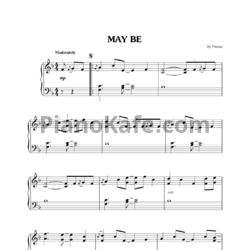 Ноты Yiruma - Maybe - предпросмотр