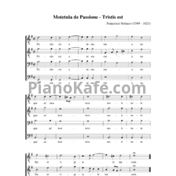 Ноты Ф. Сориано - Мотет "Tristis est" - предпросмотр