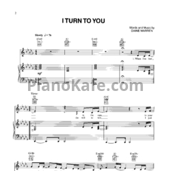 Ноты All 4 One - I turn to you