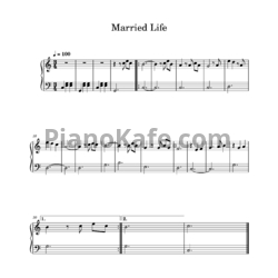 Ноты Michael Giacchino - Married life (Easy piano) - предпросмотр