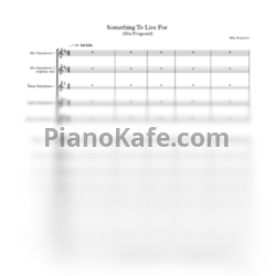 Ноты Ella Fitzgerald - Something to live for (Партитура и партии)