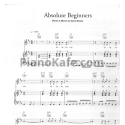 Ноты David Bowie - Absolute beginners - предпросмотр