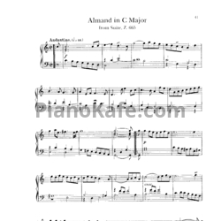 Ноты Генри Пёрселл - Almond до мажор - предпросмотр