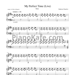 Ноты Fabrizio Paterlini - My perfect time live - предпросмотр