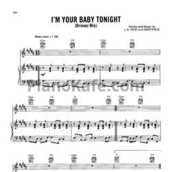 Ноты Ксения Коробкова - I'm your baby tonight