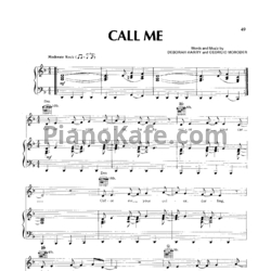 Ноты Blondie - Call Me