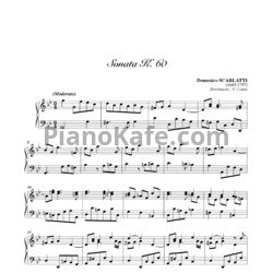 Ноты Д. Скарлатти - Соната K60 - предпросмотр