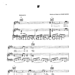Ноты Pink Floyd - If - предпросмотр