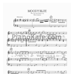Ноты Elvis Presley - Moody blue - предпросмотр