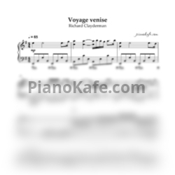 Ноты Richard Clayderman - Voyage a Venise - предпросмотр