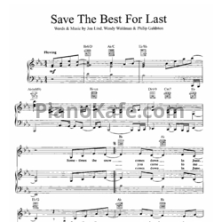 Ноты Vanessa Williams - Save the best for last - предпросмотр