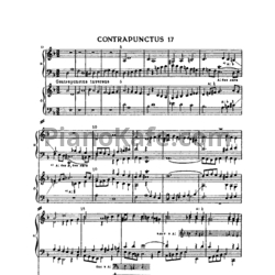 Ноты И. Бах - Искусство фуги (в изложении для фортепиано). Контрапункт №17 - предпросмотр