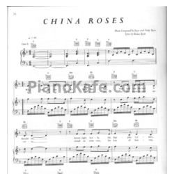 Ноты Enya - China roses - предпросмотр