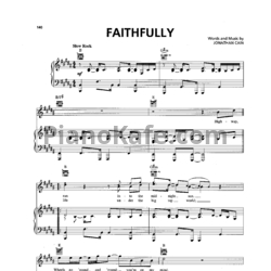 Ноты Journey - Faithfully - предпросмотр