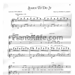Ноты Stephen Flaherty - Learn to do it - предпросмотр
