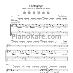 Ноты Ed Sheeran - Photograph - предпросмотр