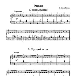 Ноты Б. Самойленко - Этюды