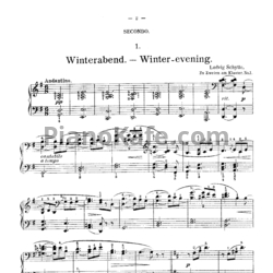 Ноты Людвиг Шитте - Zu zweien am klavier - предпросмотр