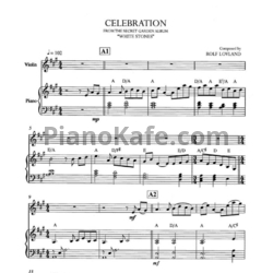 Ноты Secret Garden - Celebration - предпросмотр