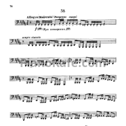 Ноты В. Блажевич - Этюд №58 - предпросмотр