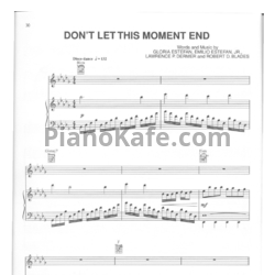 Ноты Gloria Estefan - Don't let this moment end