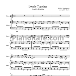 Ноты Avicii feat. Rita Ora - Lonely together - предпросмотр
