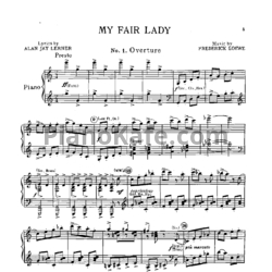 Ноты Фредерик Лоу - Моя прекрасная леди - предпросмотр