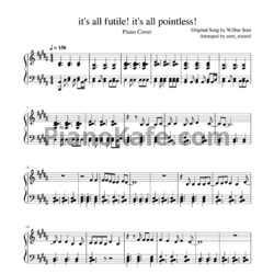 Ноты Wilbur Soot - It's all futile