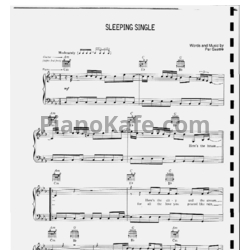 Ноты Roxette - Sleeping single - предпросмотр