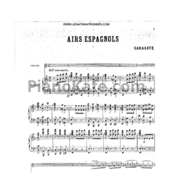 Ноты Пабло де Сарасате - Испанские арии (Соч. 18) - предпросмотр