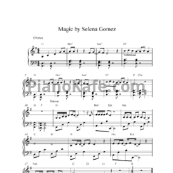 Ноты Selena Gomez - Magic - предпросмотр