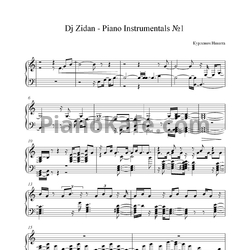 Ноты Dj Zidan - Piano Instrumentals 1