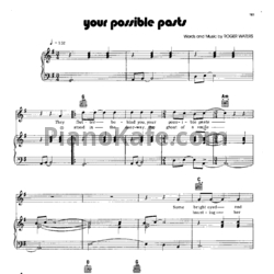 Ноты Pink Floyd - Your possible pasts - предпросмотр