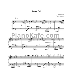 Ноты Brian Crain - Snowfall - предпросмотр