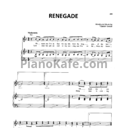 Ноты Styx - Renegade