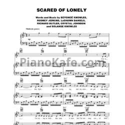 Ноты Beyonce - Scared of lonely - предпросмотр