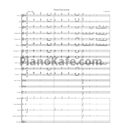 Ноты Исаак Дунаевский - Галоп "Сын клоуна" (Партитура и голоса) - предпросмотр