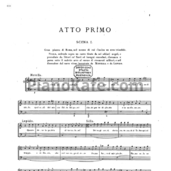 Ноты Георг Гендель - Опера "Сулла" (HWV 10) - предпросмотр