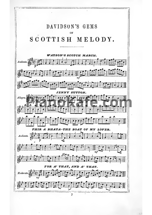 Ноты George Davidson - Davidson's gems of scottish melody - PianoKafe.com