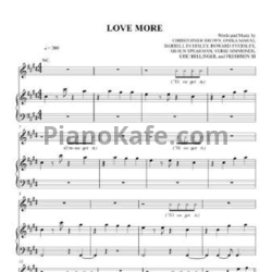 Ноты Chris Brown feat. Nicki Minaj - Love More - предпросмотр