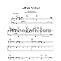 Ноты Steve Perry - A brand new start - предпросмотр