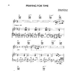 Ноты George Michael - Praying for time - предпросмотр
