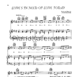 Ноты Stevie Wonder - Songs in the key of life (Книга нот) - предпросмотр