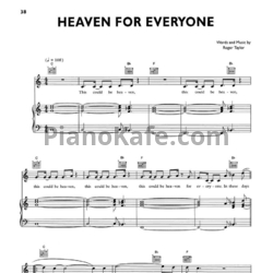 Ноты Queen - Heaven for everyone - предпросмотр