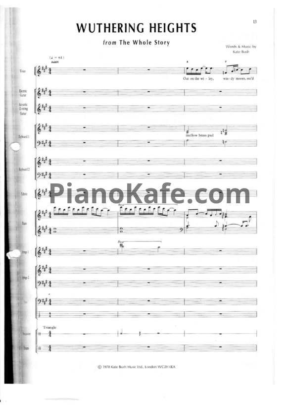 Ноты Kate Bush - Off the record (Книга нот) - PianoKafe.com
